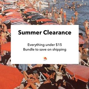 SUMMER CLEARANCE!